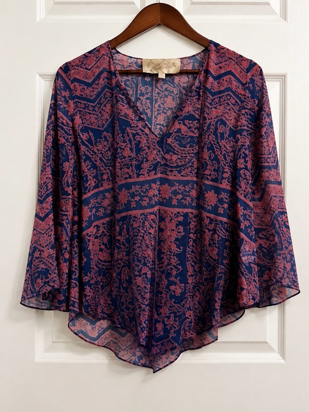Rory Beca silk blouse sz s